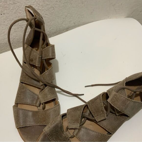 Lucky Brand shoes Tazu Lace Up Sandals leather size 7.5 - Picture 8 of 10